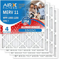 AIRX FILTERS WICKED CLEAN AIR. 12x12x1 Air Filter MERV 11 Electrostatic Pleated Air Conditioner Filter 4 Pack HVAC AC Furnace Filters