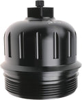 iFJF 134001 Fuel Filter Housing Cap Replacement for 2017-2024 GM Duramax 6.6L L5P Chevy Silverado/GMC Sierra 2500HD 3500HD Billet Aluminum with Drain Plug