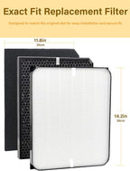 3500 Replacement Filters Compatible with Air Doctor 3000 Series Air Purifier, fits Model 3000, 3500, and 3500i, 1 Premium Filter + 2 Activated Carbon Filter + 4 Pre-Filters
