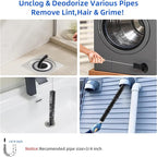 Dryer Vent Cleaner Kit 5 Pack for Fire Prevention-Home Essentials Long Flexible Dryer Vent Brush for Lint Trap-Multipurpose Household Cleaning Tools