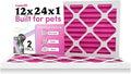 Colorfil 12x24x1 Air Filter (2-Pack) | Made in the USA | Color Changing | Remove Cat and Dog Odor | MERV 8 for Pet Hair Dander and Dust | 11.5"x23.5"x0.75" Exact Size