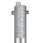 HQUA WF3-03 3-Stage Free-Standing Whole House Water Filtration System, UV Filter Included, Reduces Heavy Metals (Lead, Mercury, Copper, Nickel, Chromium), Chloramine, Sediment, Odor, and VOC’s
