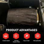 Air Filter Cover, Thickened Car Cold Air Intake Filter Dust Sock Cover, Universal for High Flow Air Intake Filters (Large, Black)