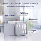 APEC Tankless Reverse Osmosis System, NSF 372 & 58 Certified 3 Stage Water Filtration Bottled Water Quality, High 1K GPD Faucet Flow, Efficient 2:1 Pure to Drain, Space Saving Design
