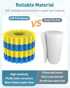 Pawfly Replacement Sponge Filter Media Pad Compatible with Grech/SUNSUN CPF-2500 Pressure Pond Filters Koi Fish, Aquarium Filter Media Sponge Foam Floss for Filtration