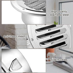 Zonon 18 Pcs Stainless Steel Soffit Vents 4 Inch Round Dryer Vent Cover with Mesh Screen for Home Outdoor Bathroom Wall Ceiling Outside Exterior Exhaust (Silver)