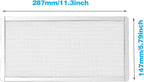 287mm 140mm x 2 PC Fan Dust Mesh Filter 11.3inch x 5.79inch PVC Computer PC Case Dust Proof Filter Cover Magnetic White 2-Pack