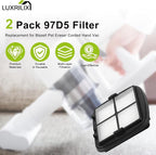 97D5 Filter Replacement for Bissell Pet Eraser Corded Hand Vac 33A1B 33A1 33A1W 27K6 Replace # 203-7416 2031432 (2 PACK) LUXRILIX