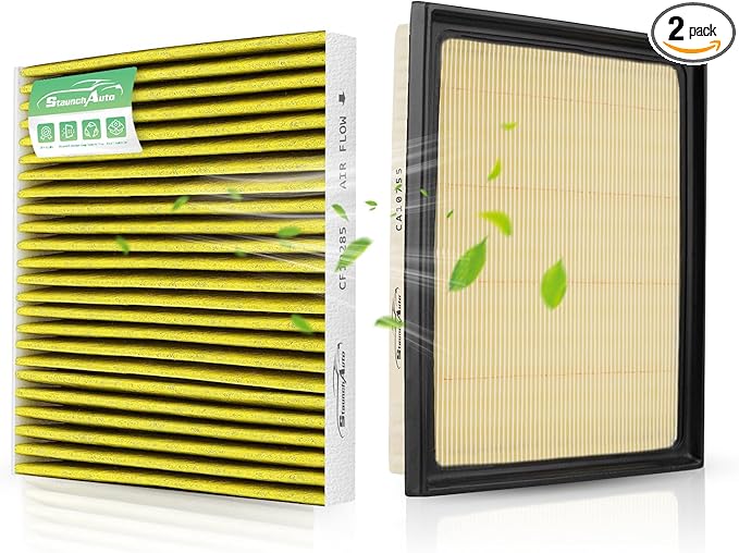 Engine and Cabin Air Filter Combo for Toyota Camry 3.5L V6 2012-17,Highlander Gas 2.7L/3.5L 2014-19, Sienna 2.7L 2011-20,Avalon 3.5L 2013-18 Air Filter Car Replacement #CF10285 CA10755 Car Accessories