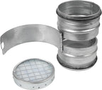 4" Inch Inline Round Duct Filter - G4 Class Filter with Mesh Screen - Dust Collection and Air Purification - Rigid or Flexible Vent Hose Filter