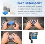 Aquarium Media Maintenance Kit Replacement for Fluval AC30 Power Filter, Three-Stage Filter Media Kit, Includes Replacement Bio Foam, Activated Carbon & Ceramic Rings, for 10-to-30 Gallon Aquariums