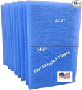 Fast-Shipped-Filters 10 Pack 16x25 Replacement Filter Pads Designed to Fit MicroPower Guard One Hour Air Cleaner Refill Blue
