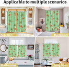 2 Panel Kitchen Cafe Curtains, Desert Camels Sunlight Filtering Nature Air Through, Home Decor Window Covering Tier Curtains for Living Room 104W x 84L inch Tropical Date Palm Trees Animal Green