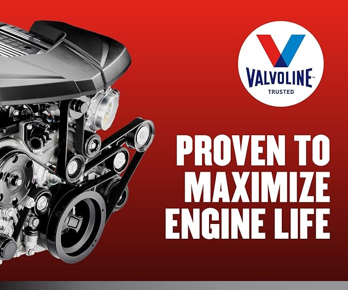 Valvoline Full Synthetic High Mileage with MaxLife Technology SAE 10W-30 Motor Oil 5 QT (Pack of 2)