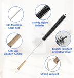Dryer Vent Cleaner Kit 5 Pack for Fire Prevention-Home Essentials Long Flexible Dryer Vent Brush for Lint Trap-Multipurpose Household Cleaning Tools