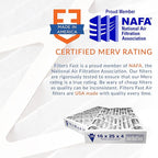 Filters Fast 30x30x1 Air Filter MERV 11, 1" AC Furnace Air Filters, Made in the USA, Actual Size: 29.5"x29.5"x0.75, 6 Pack