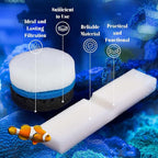 34 Pcs Aquarium Media Replacement Kit Compatible with Fluval Fx4 Fx5 Fx6, Quick Clear/Water Polishing Pads, Foam Pads, Carbon Sponge Filter, Activated Carbon, Silicone Lube, Mesh Bags