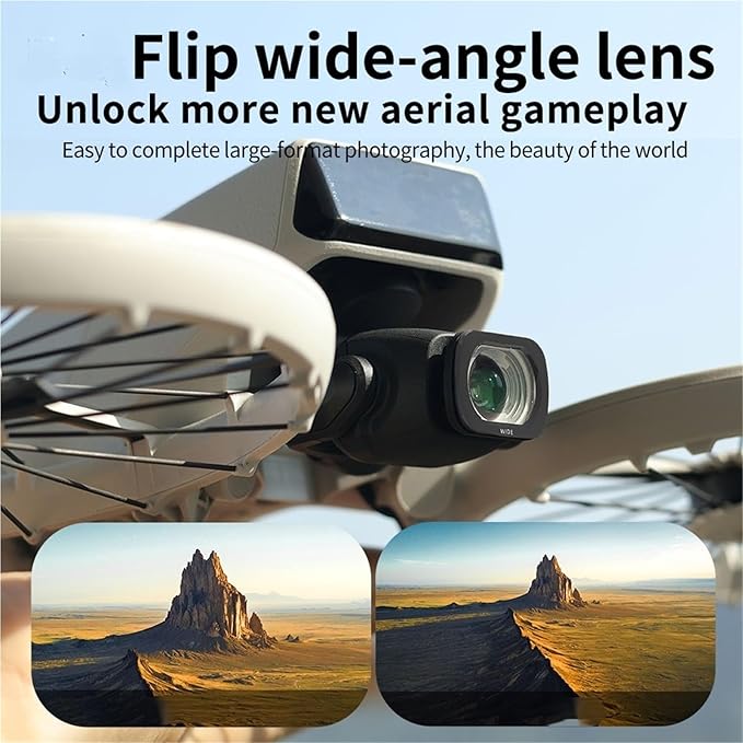 Compatible for DJI Flip - Lens Wide-Angle Filter Set (CPL, Night, ND32/64/128, 1/4 Black Mist, Waterproof)(C)