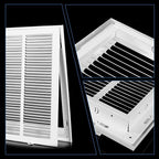 20 x 20 Return Air Grille [Duct Opening Size],Return Air Vent Cover for Wall Or Ceiling,Steel Return Air Filter Grilles Removable Face/Door for 1 Inch Filters (20"W x 20"H [Duct Opening])