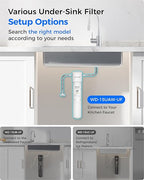 Waterdrop 15UAW-UF 0.01 μm Ultra Filtration Under Sink Water Filter System, 2 Years, Reduces Lead, Chlorine, Bad Taste & Odor, Direct Connect to Kitchen Faucet, USA Tech