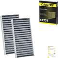 Cabin Air Filter w/Activated Carbon for Jeep Wrangler (2011-2017), Wrangler JK (2018), OE# 55111302AA, 68233626AA, CF11777, C16177E, P3923WS