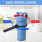 150295 SW-2 Water Filter Housing Wrench - 4.9 inch ID, Big Blue Filter Wrench Fits for Pentair Pentek/Everpure 4 3/4″ Standard Housings, American Plumber #152037/ww34, 10"x2.5" and 20"x2.5" Housings
