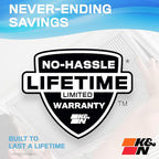 K&N 20x24x1 HVAC Furnace Air Filter, Lasts a Lifetime, Washable, Merv 11, the Last HVAC Filter You Will Ever Buy, Breathe Safely at Home or in the Office , HVC-12024,1 Count (Pack of 1)