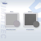 Dust Filter PC 120mm for Computer Cooler/PSU/Routers Nylon 80 Mesh, Magnetic Frame PC Fan Dust Mesh PC Cooler Filter Dustproof Computer Fan Grills (Nylon, 120 * 120mm, 10pcs, White)