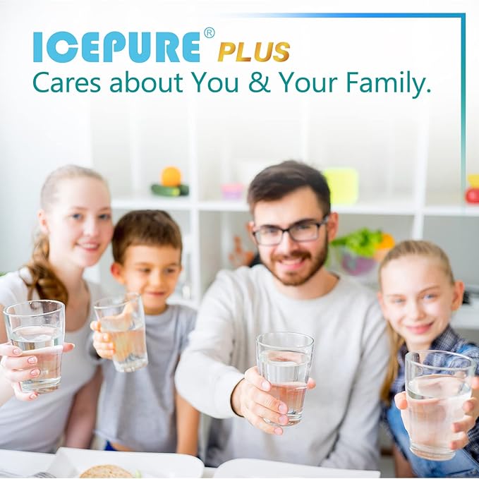 ICEPURE PLUS NSF53&42 Premium 5231JA2002A Refrigerator Water Filter Replacement for LG LT500P, ADQ72910911, ADQ72910901 ADQ72910907, GEN11042FR-08, Kenmore 9890, 469890, LFX25973D, LFX25974ST 3PACK