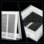 20x12 Return Air Grille [Duct Opening Size],Return Air Vent Cover for Wall Or Ceiling,Steel Return Air Filter Grilles Removable Face/Door for 1 Inch Filters (20"W x 12"H [Duct Opening])