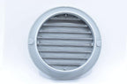VENTS-US - 6" Round Plastic Vent Cover in Light Grey with Built-in Insect Screen Mesh and Flange for Supply or Exhaust Air Applications - Compatible with a 6 Inch Duct Diameter