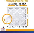 Filter King 29x29x1 Air Filter | 4-PACK | MERV 13 HVAC Pleated A/C Furnace Filters | MADE IN USA | Actual Size: 28.5 x 28.5 x .75"