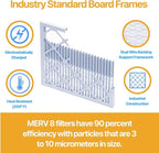 Filter King Air Filters 20.75x21.75x1 | 12 Pack | MERV 13 | HVAC Pleated AC Furnace Filters | Air Purifier | Replacement Filters for Clean, Healthy & Fresh Environment| MADE IN USA