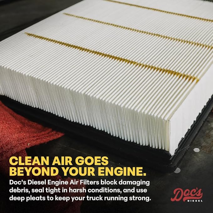 Doc's Diesel Engine Air Filter DPA3462 | Compatible with RAM 1500 3.0L EcoDiesel 2014+ | Replaces 68441763AA