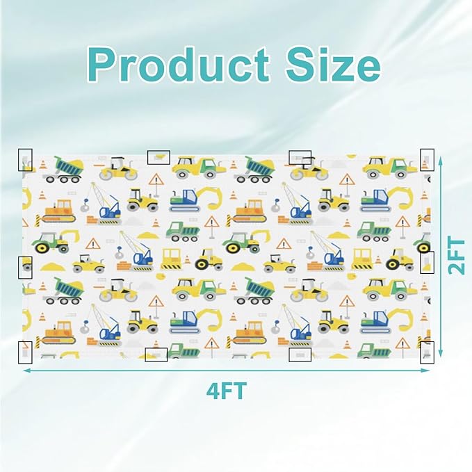 6 Pcs Fluorescent Light Covers for Ceiling Lights Construction Vehicles Excavators Dump Trucks Cranes Safety Signs Decorative Magnets Light Filters for Office Home Classroom Must Haves 4’ x 2’
