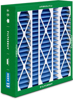 Filterbuy 20x25.25x3.5 Air Filter MERV 13 Optimal Smoke & Allergy Defense (1-Pack), Pleated HVAC AC Furnace Filters for AprilAire Space-Gard 102 & 2120 (Actual Size: 19.94 x 25.38 x 3.75)