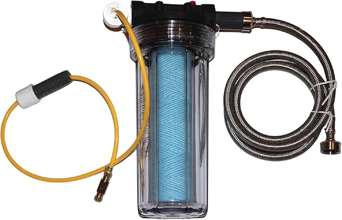 Deluxe Well Water Filter System, Eliminate Rotten Egg & Sulfur Smell, Remove Iron & Sediments, Works on Any Size Well 4" & Above