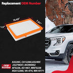 Engine Air Filter Fit for 2018-2025 Chevy Equinox/ 2018-2024 GMC Terrain CA12260 A3226C A3240C 23279657