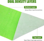 AQUANEAT Aquarium Filter Media Pad Dual Density Bonded Filter Floss Roll Cut to Fit for Fish Tank Canister Filter 72" x 12” x 3/4-1”