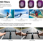 4-Pack Filter Kit for Insta360 Ace Pro2, Combo of CPL ND8 ND16 ND32 Lens, Polarizer and Neutral Density Filters for Anti-Glare & Exposure Control, Travel Case