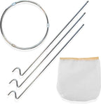Jelly Strainer Stand with 100 Mesh Fine Strainer bag of Nylon Multipurpose use for making Jellies, Jam, Juices, Nut milk, Broth, Strain handsfree, Fine Mesh Sieve, jelly bag for canning