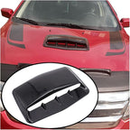 Universal Car Hood Scoop Air Flow Intake Decorative Turbo Bonnet Vent Cover Compatible With Audi And BMW Compatible With VW And Civic(Black)