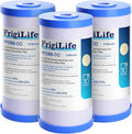 FXHTC 5 Micron 10" x 4.5" Whole House Sediment Activated Carbon Water Filter Replacement for GE FXHTC, GXWH40L, GXWH35F, GNWH38S, RFC-BBSA, W50PEHD, DuPont WFHD13001, 3 PACK