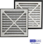 PUREBURG Replacement Filter Compatible with Zephyr VGF Series 14x14x3 Whole Home Return Air Grille Filter,2-Pack Merv13 Air Clean Dust