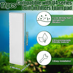 Pangda 24 Pcs Carbon Filter Foam Pads and Foam Filters Compatible with U3 Range of Internal Underwater Sponge Aquarium Underwater Filter Accessories for Internal Replacement Aquarium Fish Tank