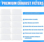 Tondiamo 10 Pcs Exhaust Filter Vacuum Cleaner Vacuum Filter Replacement