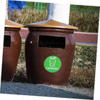 6pcs Decorative Waste Sorting Stickers for Trash Bins Easy to Apply Labels for and Office Settings