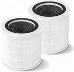 2 Pack H7126 Replacement Filters for Govee Air Purifier, 3-in-1 True HEPA Filter Compatible with GoveeLife H7126 Mini Air Purifier, Part #H7126-RF