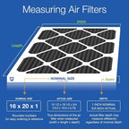 Nordic Pure 16x20x1 (Actual Size: 15 1/2 x 19 1/2 x 3/4) Pure Carbon Pleated Odor Reduction Furnace Air Filters 4 Pack