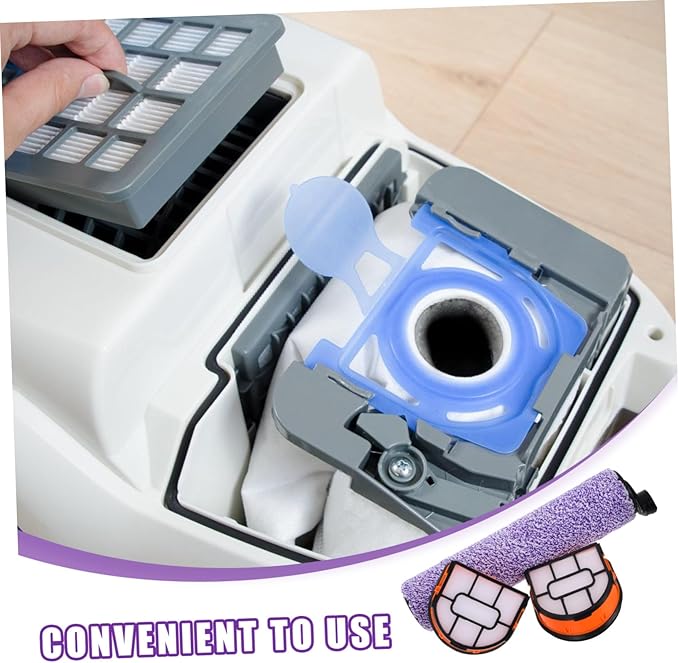 VALICLUD Shark Floor Scrubber Accessory Replacement Filter Brush Roller for Wet Dry Vacuum